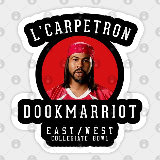 L'Carpetron Dookmarriot - East/West Collegiate Bowl Sticker by BodinStreet